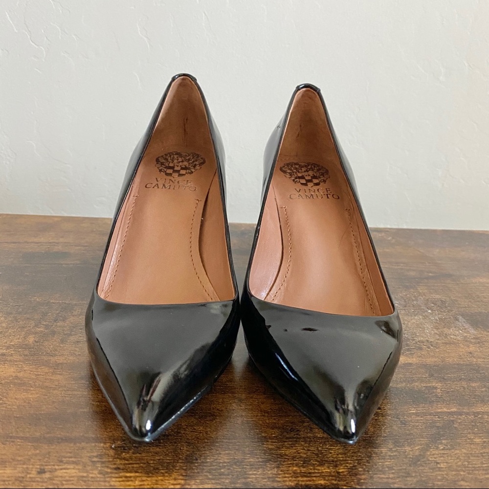 Vince Camuto Women’s Black Patent Leather Pumps